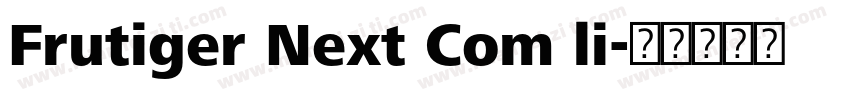 Frutiger Next Com li字体转换